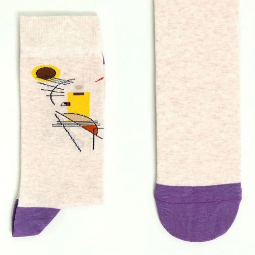 Socken Kunstwerke - Kandinsky "Gelb-Rot-Blau"